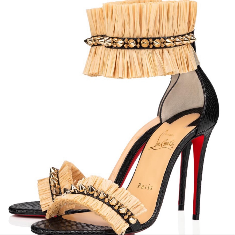 Poupedou Christian loubotin open toe heels